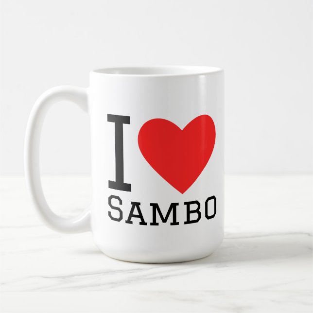 Ich liebe Sambo Kaffeetasse (Links)