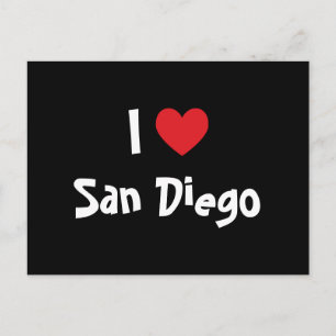 Ich liebe San Diego Postkarte