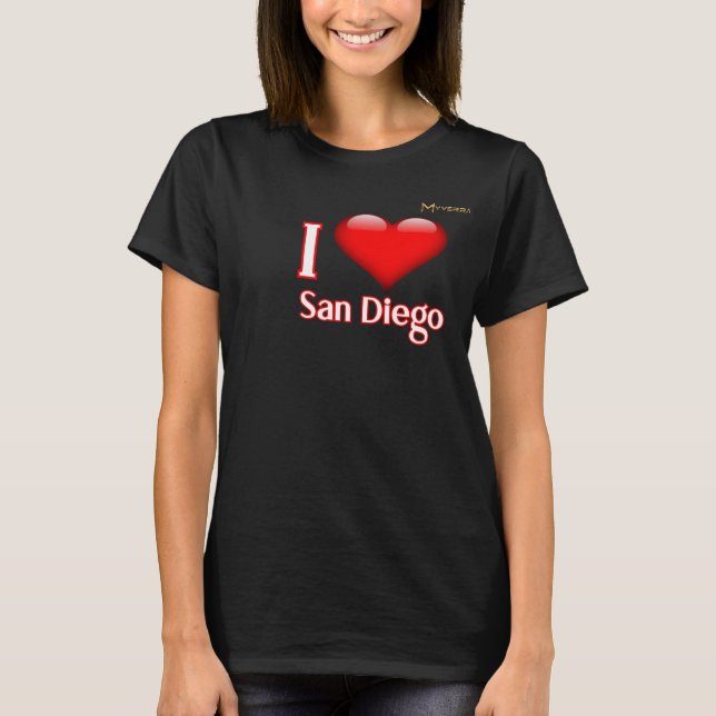 Ich liebe San Diego T-Shirt (Vorderseite)