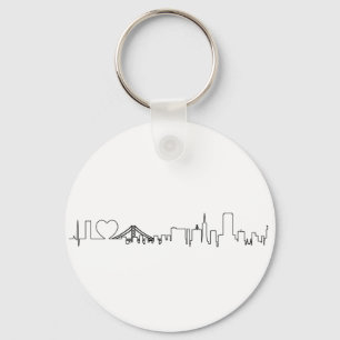 Ich Liebe San Francisco in einem außergewöhnlichen Schlüsselanhänger