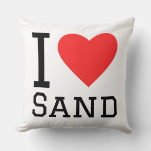 Ich liebe Sand Kissen
