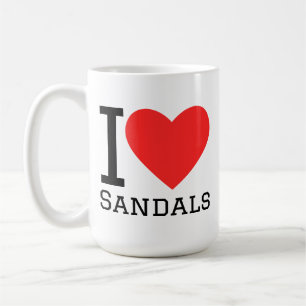 Ich liebe Sandalen Kaffeetasse