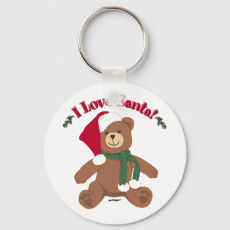 Ich Liebe Santa! Christmas Teddy Bear Schlüsselanhänger
