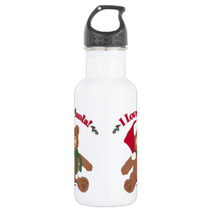 Ich Liebe Santa! Christmas Teddy Bear Trinkflasche