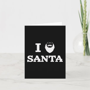 Ich liebe Santa Karte