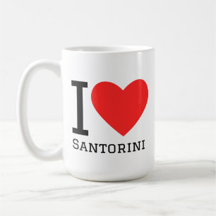 Ich liebe Santorini  Kaffeetasse