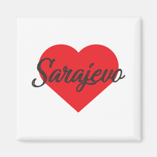 Ich liebe Sarajevo - Bosnien und Herzegowina Magnet