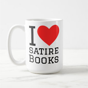 Ich liebe Satire-Bücher Kaffeetasse