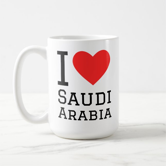 Ich liebe Saudi-Arabien  Kaffeetasse (Links)