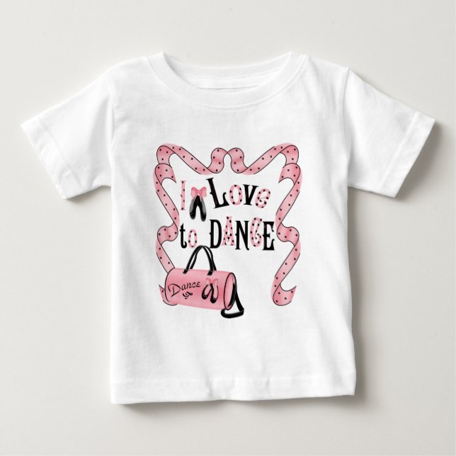 Ich Liebe, Säugling T - Shirt zu tanzen (Vorderseite)