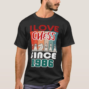 Ich Liebe Schach seit 1986 T-Shirt