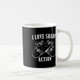Ich liebe scharfe Action Skateboarding Liebhaber S Kaffeetasse