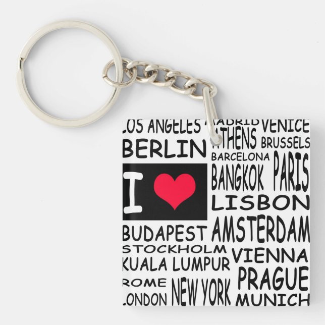 Ich Liebe... Schlüsselanhänger (Vorderseite)