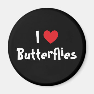 Ich liebe Schmetterlinge Magnet