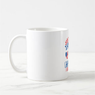 Ich liebe Schnauzer und die USA Kaffeetasse