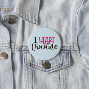 Ich liebe Schokolade Lustige Benutzerdefinierte Kn Button