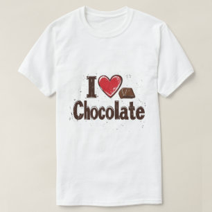 Ich liebe Schokolade – Süße Geschenkidee T-Shirt