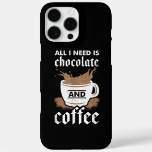 Ich Liebe Schokolade und Kaffee iPhone 16 Pro Max Hülle