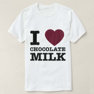 Ich liebe Schokoladenmilch-Design T-Shirt