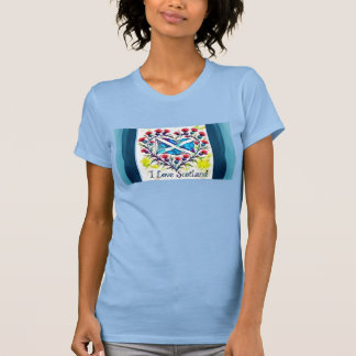 Ich liebe Schottland-Flagge T-Shirt