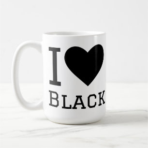 Ich liebe Schwarz Kaffeetasse