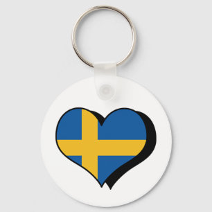 Ich liebe Schweden Schlüsselanhänger