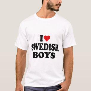 Ich liebe schwedische Jungen Ich liebe schwedische T-Shirt