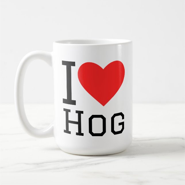 Ich liebe Schwein Kaffeetasse (Links)