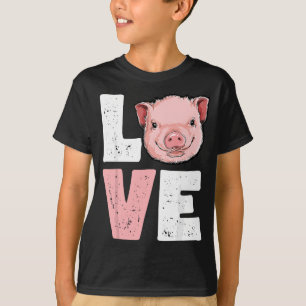 Ich liebe Schweine Lustiger Schweinliebhaber Landw T-Shirt