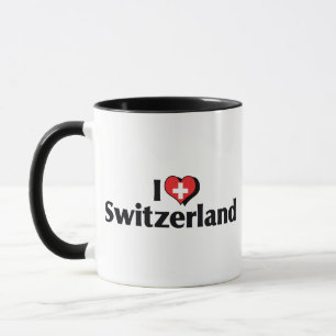 Ich liebe Schweizer Flagge Tasse