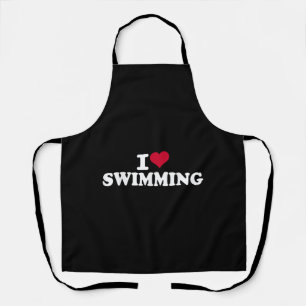 Ich liebe Schwimmen Schürze