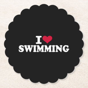 Ich liebe Schwimmen Untersetzer