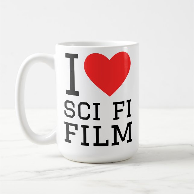Ich liebe Science-Fiction-Filme  Kaffeetasse (Links)