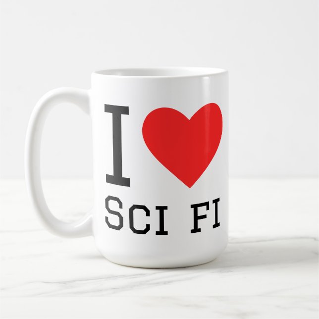 Ich liebe Science-Fiction  Kaffeetasse (Links)