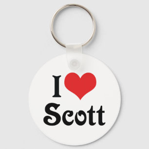 Ich liebe Scott Schlüsselanhänger