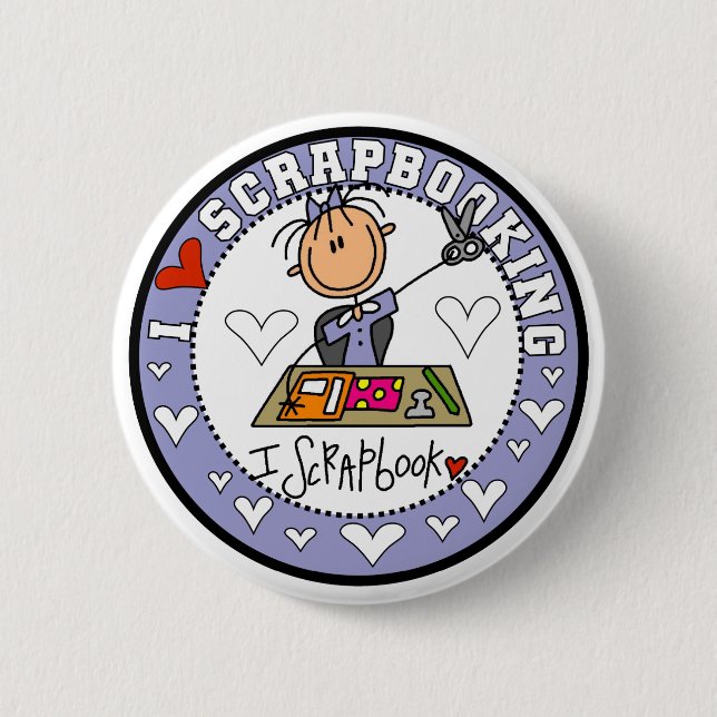 Ich liebe Scrapbooking Button (Vorderseite)