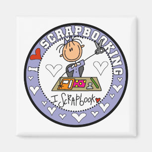 Ich liebe Scrapbooking Magnet
