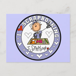 Ich liebe Scrapbooking T-Shirts und Geschenke Postkarte