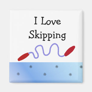Ich liebe Seilspringen Magnet