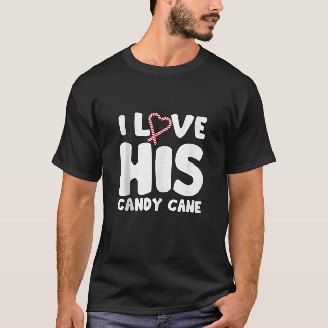Ich Liebe seine Candy Cane, ich mag ihre Laken pas T-Shirt (Vorderseite)