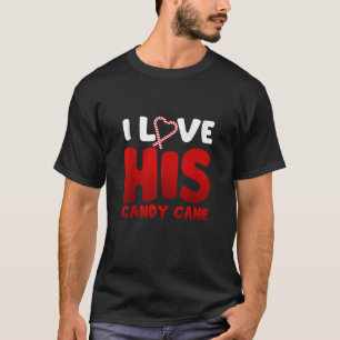 Ich Liebe seine Candy Cane, ich mag ihre Laken pas T-Shirt