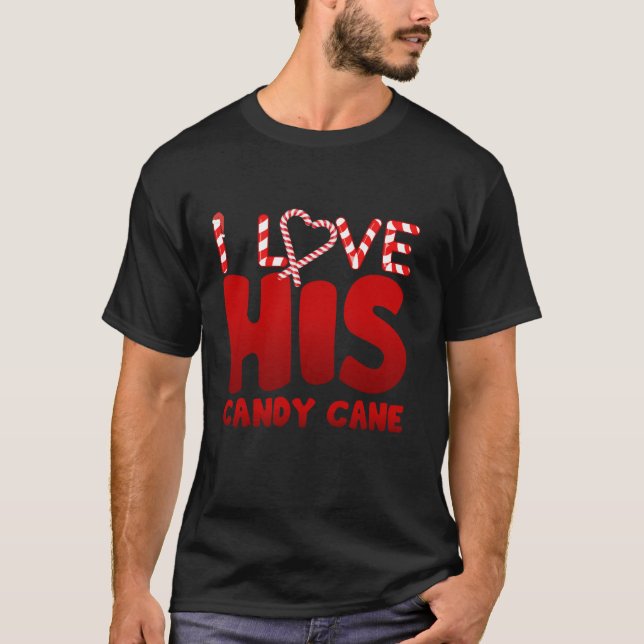 Ich Liebe seine Candy Cane, ich mag ihre Laken pas T-Shirt (Vorderseite)