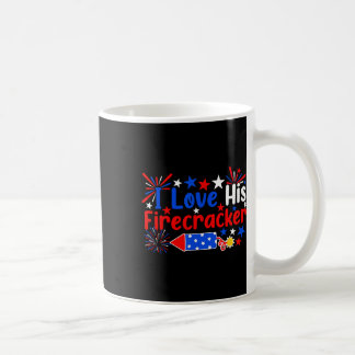 Ich Liebe seine Firecracker Funny 4. Juli Feuerwer Kaffeetasse