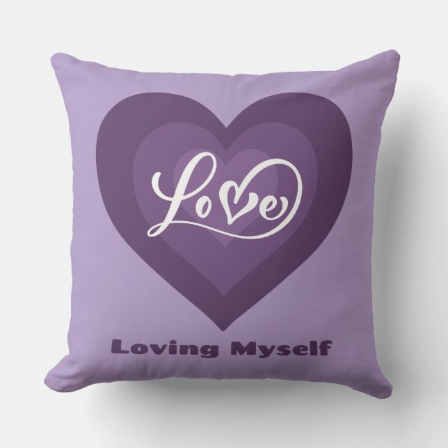 Ich liebe selbst die Liebe Kissen (Vorderseite)