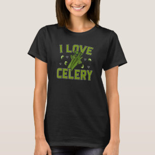 Ich liebe Sellerie Vegetarischer Detox Grünsaft Fa T-Shirt