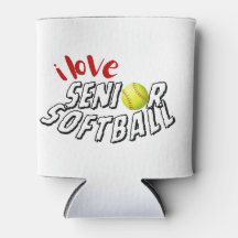 Ich liebe Senior-Softball-Kannenkühler