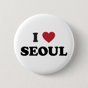 Ich liebe Seoul Südkorea Button