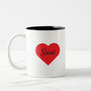 Ich liebe Seoul - Südkorea Zweifarbige Tasse