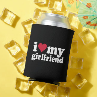 Ich Liebe Shirt meiner Freundin, ich höre meine Fr Dosenkühler
