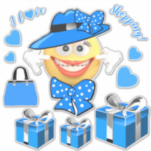 Ich Liebe Shopping lächelnd Mode Emoji